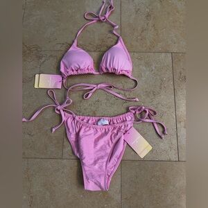 Brand New (Tags Attached) Stoney Clover Pink Bikini - Size Medium